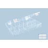 Hunersdorff 612400 Assortment Box PSCLASSIC, 12 compartments 225x335x55 mm, Transparent