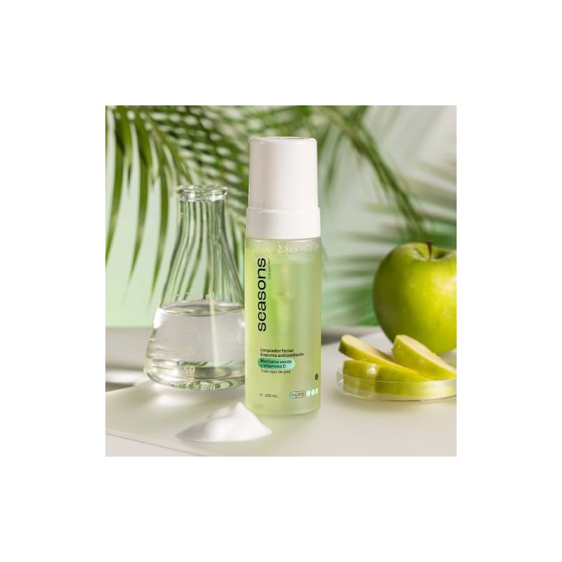 Seasons Limpiador Facial Espuma Antioxidante Manzana Verde y Vitamina C