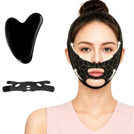 Reusable V Line Chin Strap, Double Chin Reducer Face Lifting Belt for Women