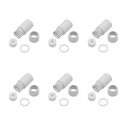 ZYAMY 6 Sets Outdoor IP Camera RJ45 Waterproof Connector Top Cover Adapter Weatherproof Protector Surveillance Special Cover for Tail Fiber Optic Cable (4pcs/Set) White