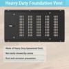 Crawl Space Vent Cover,Foundation Vent Cover with Damper and Screen