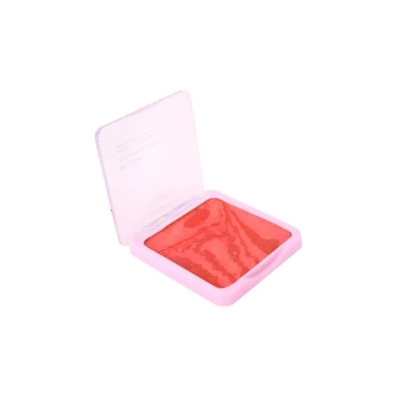 RUBY ROSE Rubor Compacto en Polvo, Tono Naranja, Textura Satinada,