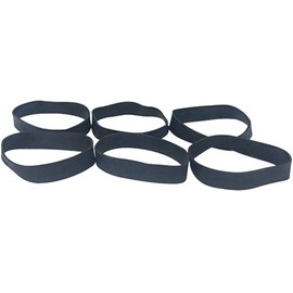 GRAND BAND Replacement Bands - MEDIUM Size -Color Options (BLACK) 6 PACK, Minimalist Wallet