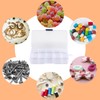4 PCS Jewellery Storage Box, 10 Grids Plastic Organiser Box,