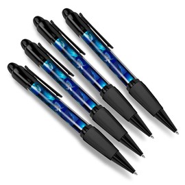 Destination Vinyl ltd 4 x Matching Ballpoint Pens - Marine Life Collage Ocean Dive Diver #8936