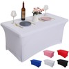 Rainberg 6ft & 4ft Stretchable Tablecloths for Rectangle Tables, Table