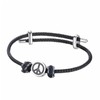 Dreamtimes Peace Symbol Bracelet for Men Women Hand Made Rope