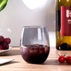 KX-WARE Unbreakable 18-ounce Acrylic Stemless Wine Glasses All Purpose Plastic