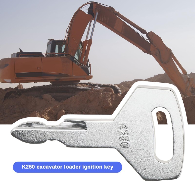 VGOL 5PCS K250 Ignition Keys Compatible with Case Mini Excavator