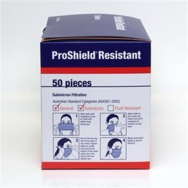 Proshield Face Mask - Proshield Resistant Face Mask Level 2 High Filtration Box 50 PCs ( Tie back )
