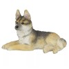 German Shepherd Puppy Sitting Looking Left Collectible Figurine Miniature 4.25"L