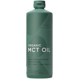 Sports Research Aceite MCT Orgánico de Coco C8 y C10 Sin Sabor 32 fl oz