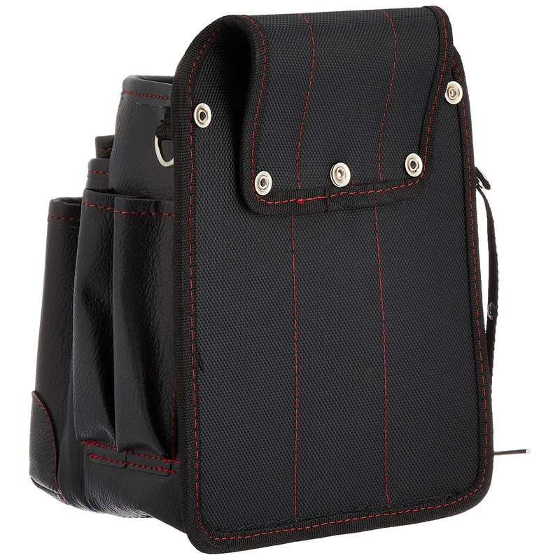 Densan ND-833H-SR Waist Bag, Electricians High Pouch, High-grade, 3 Tier