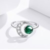 CUOKA MIRACLE Moon Ring, S925 Sterling Silver Crescent Moon Ring