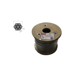5 m wire rope, 1.5 mm, railing rope, stainless steel, 7X7, EN 1.4401, medium soft, A4, Nirosta