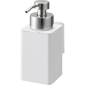 Yamazaki 3683 Film Hook Dispenser, Foam Type, White, Approx. W 2.8 x D 3.9 x H 6.7 inches (7 x 10 x 17 cm), Tower Foam, Hand Soap, Refill Bottle, Floating Storage