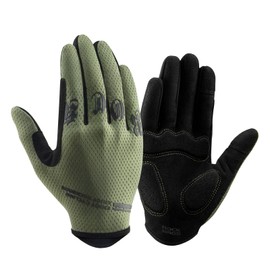 ROCKBROS Cycling Gloves, Summer, Cycling Gloves, Full Finger, Bicycle Gloves, Breathable, Stretchable, Smartphone Compatible, Shock Absorption, Quick Drying, Abrasion Resistant, Anti-Slip, Ultra