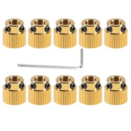 DIANN 10pcs 40 Teeth Extruder Drive Gear Wheel Brass Compatible with 3D Printer Ender 3 V2/ Ender 3/ Ender 3 Pro/Ender 5/ CR-10/10S 20/20 Pro