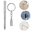 Operitacx Retractable Ballpoint Pens with Keychain, mini Pen Tiny with