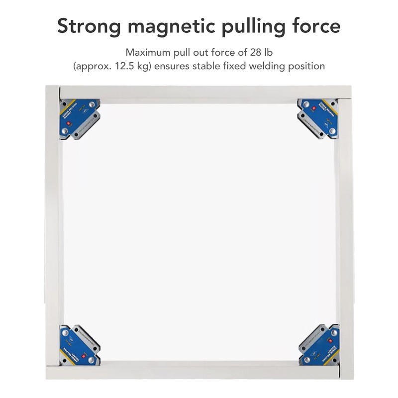 4PCS Magnetic Welding Positioner Ferrite 28lb 90 Degree Multi Angle