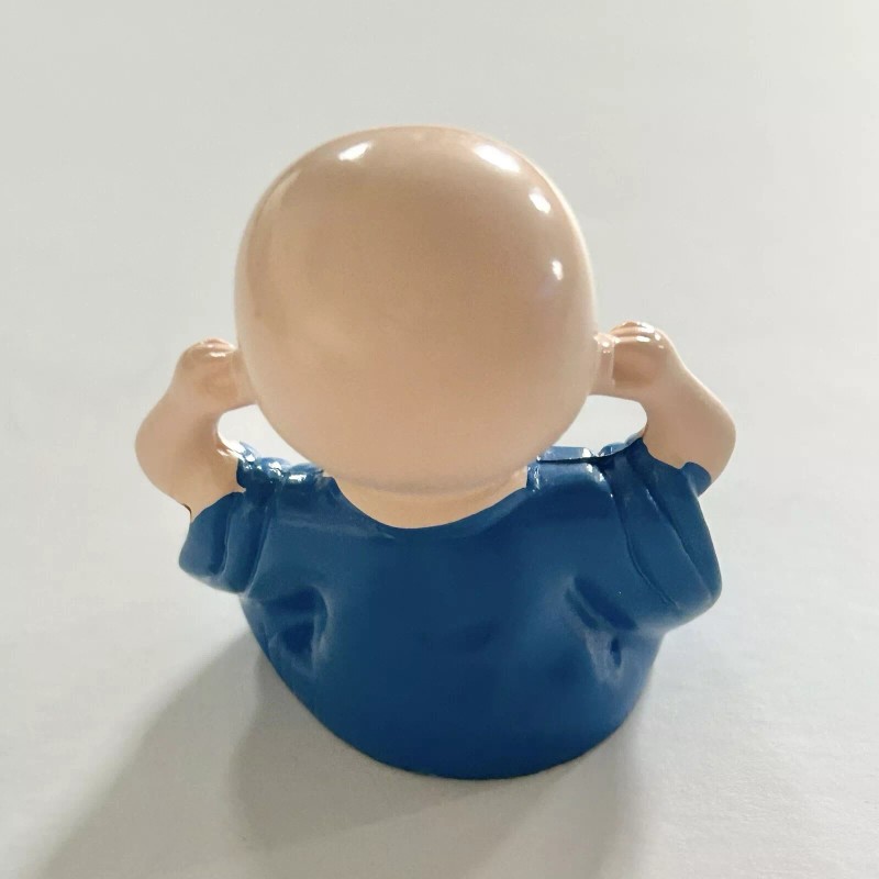 Buddha Zen Monk Hear No Evil Figurine for Home, Desk,