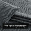 Safonory Quilt Set Full/Queen Size(90"x96", Dark Grey) - Summer Thin