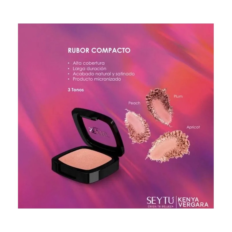 Paquete Seytu De Maquillaje Liquido + Rubor + Polvo Compacto