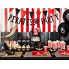 Mellilu Popcorn Bag Pirate Red Stripes 7 x 7 x