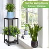 Lilybud--lily Plant Stand Indoor Outdoor Heavy Duty Wrought Iron Pedestal