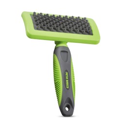Petio Basics Curry Comb Massaging Dog and Cat Grooming Brush Features Soft Rubber Bristles to Remove Loose Fur