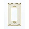 Leviton 1-Gang Decora Plus Screwless Wall Plate, 80301-SI, Ivory