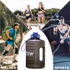 ETDW Half Gallon Water Bottle with Time Marker and Straw,