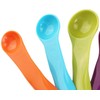Small Spoon, Colourful Plastic Measuring Spoon, 5 Pieces Colourful Plastic