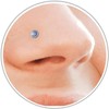 925 Sterling Silver Nose Piercing Stud – L Shape Nose