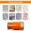 Dry Diamond Core Drill Bits,BGTEC 1pc 3-1/2" 90mm Diamond Hole