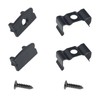 ITROLLE 24PCS Black U-Shaped LED Channel System Led Channel Metal