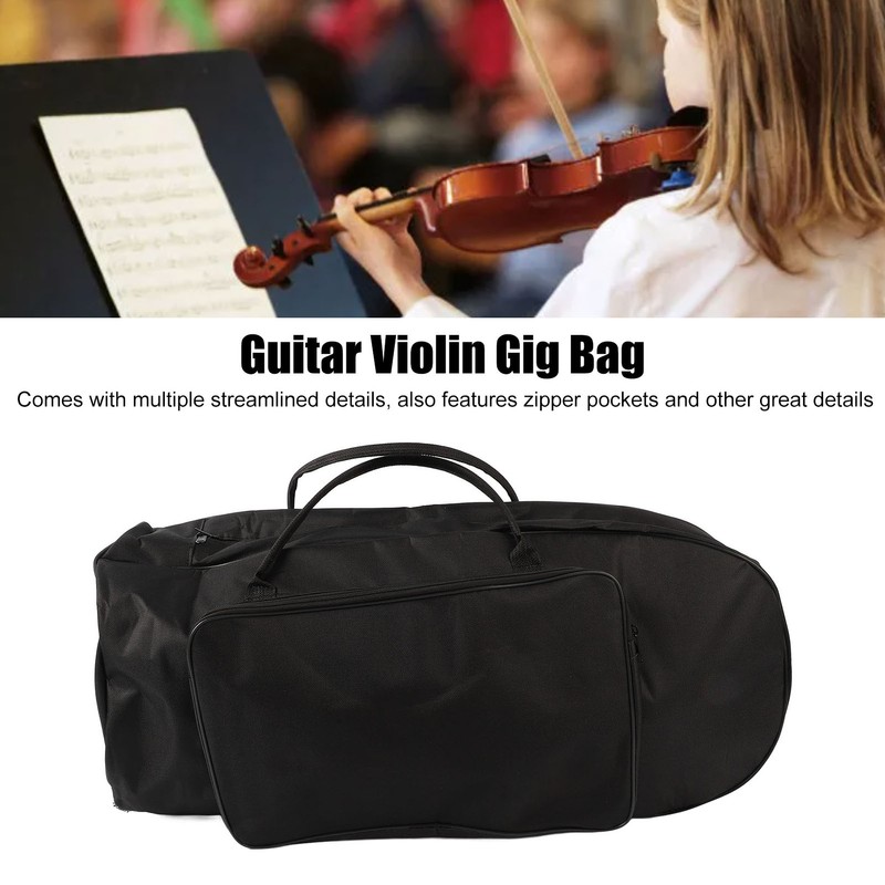 Trombone Storage Backpack Multifunctional Waterproof Oxford Cloth Trombone Gig Bag