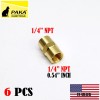 paka tools 6 PCS 1/4" NPT Thread Female Hex Union