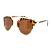 Designer Fashion Sunglasses Super Retro Top Bar Aviator Unisex Tortoise