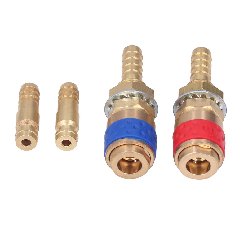 Welding Quick Connector Water Cooled Gas Adapter M8 Brass Fitting