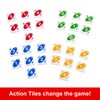 Mattel Games UNO Quatro Game with Colored Tiles & Plastic