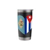 Delaware and Cuba Flags: Heart Shaped Unity Stainless Steel Insulated