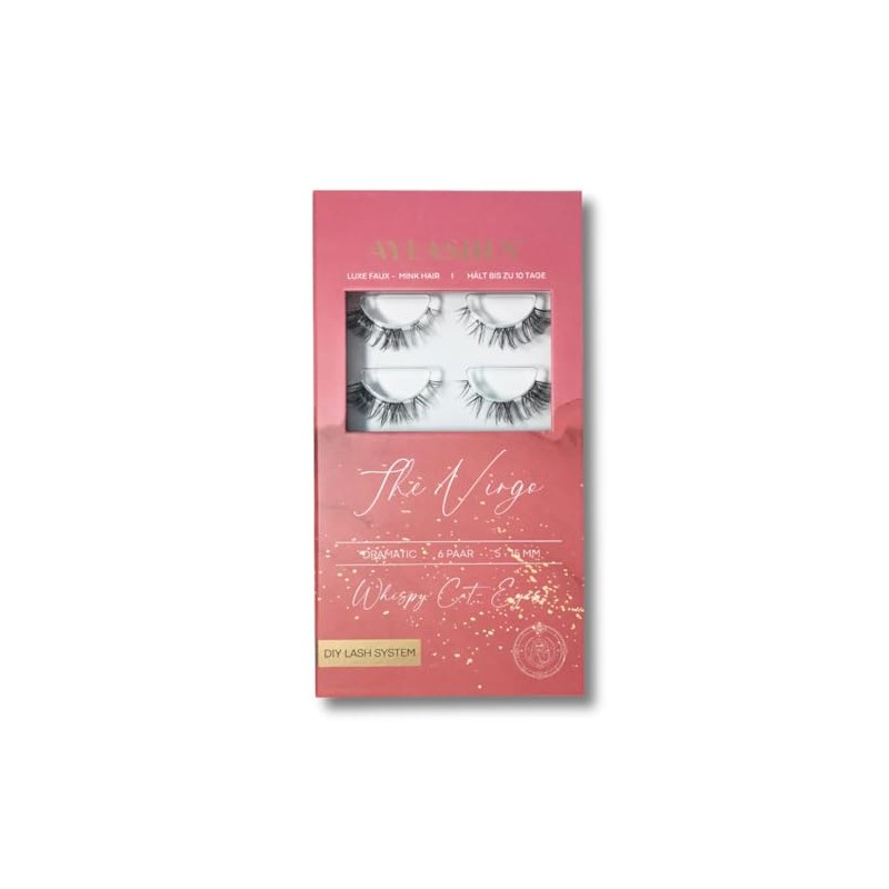 Aylashes Vegan 3D eyelashes, ultra fluffy with thin flexible band