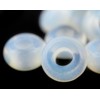 TheBeadChest Opalite Moon Beads 14mm, Set of 20 White Round