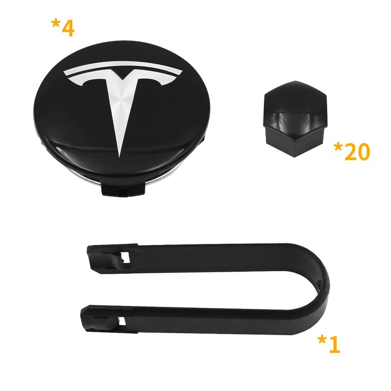 WANGCL 25PCS Wheel Cap Kit with 4 Center Hub Cap