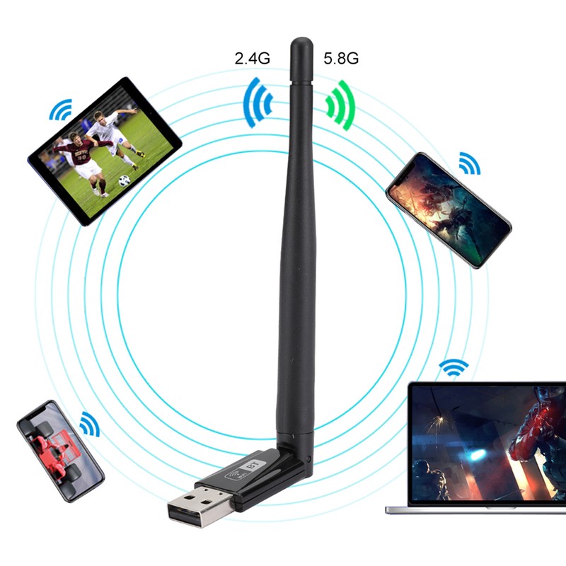 RTL8821CU 600M Free Drive Dual Band PC Wireless LAN Card