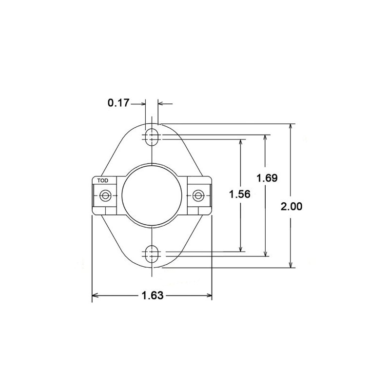 Rheem 47-104465-01 - Limit Switch Auto Reset (Flanged Airstream)