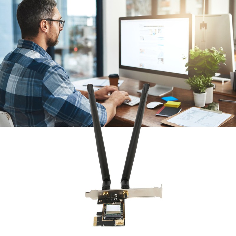 PCIe Network Adapter RTL8822CE 2.4G 5G Dual Band 1200Mbps Bluetooth