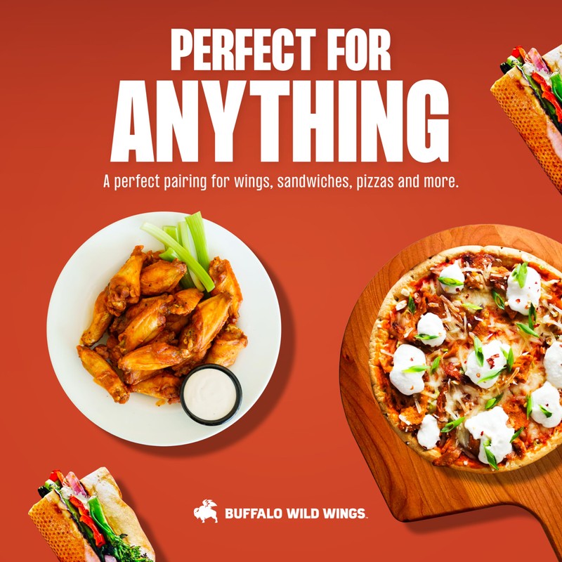 Buffalo Wild Wings Medium Buffalo Sauce, 12 fl. oz., Perfect