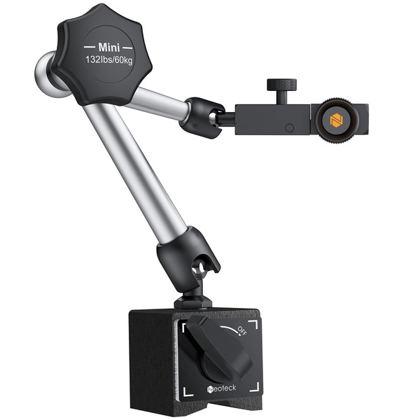 Neoteck 132lbs/60kg Max Pull Steel Magnetic Base for Digital Dial